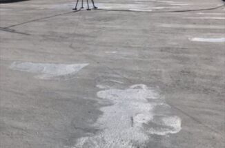 つくば市のアパート塗装施工事例。屋上の防水工事し、断熱塗料GAINAで塗り替え