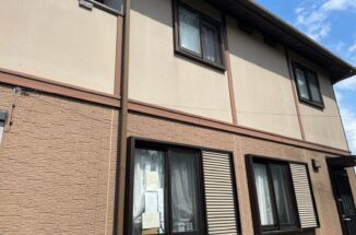 石岡市で築18年セキスイハイムの家の現場調査！初めての外壁塗装です