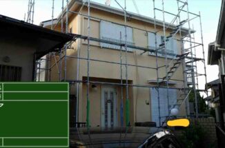 外壁の気になるクラックを補修後、超低汚染性の塗料で塗装！