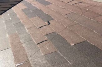 土浦市｜スレート屋根の屋根材が欠けて雨漏りの危険性！火災保険適用で応急処置