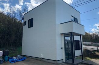 事業所塗装工事！高コスパのシリコンフレックスJYで外壁塗装！