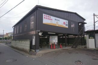 土浦市｜鉄骨2階建て駐輪場の塗装リフォーム！ボロボロだった外観が見違えるほど綺麗になりました