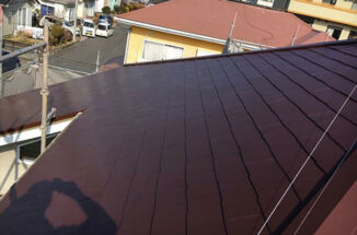 土浦市｜神立で屋根塗装！仕上げは高級感漂う塗料で落ち着きのある色合いに！