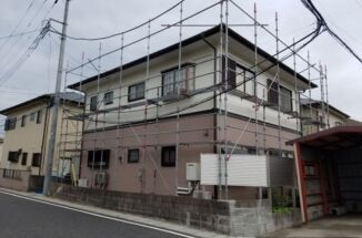 直貼り工法の家が、汚れにくい＆断熱塗料で蘇りました