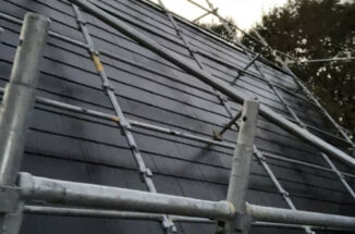 土浦市｜大型台風で剥がれた屋根の板金交換と塗装工事