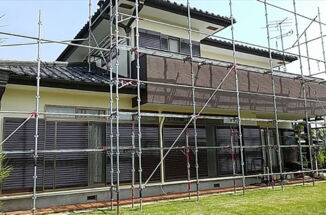 石岡市｜クラック（ひび割れ）補修と外壁などの塗装工事