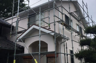 かすみがうら市｜防カビ添加剤を使用し外壁や屋根の塗装工事