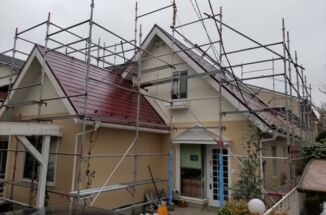 石岡市｜屋根や外壁や鉄部の下処理などの塗装工事！