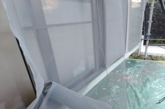 かすみがうら市の空き家リフォーム現場、網戸の張替えをおこないました！