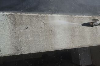 かすみがうら市でガレージ塗装！剥がれたモルタル外壁も見違えました！