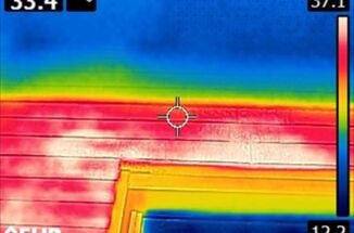 かすみがうら市でサーモグラフィー調査。外壁のヒビ割れや苔がある場所はどうなってる？