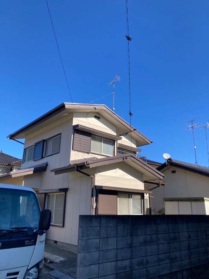 かすみがうら市空き家リフォーム_外装塗装完了_20071