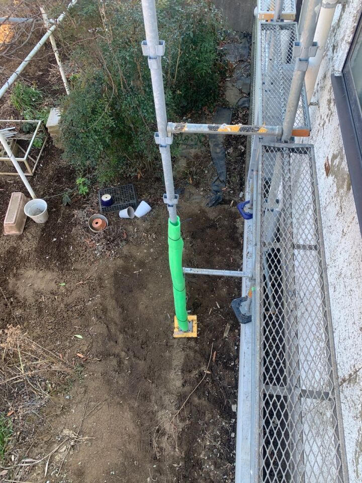 かすみがうら市_テナントビル足場設置４_20073