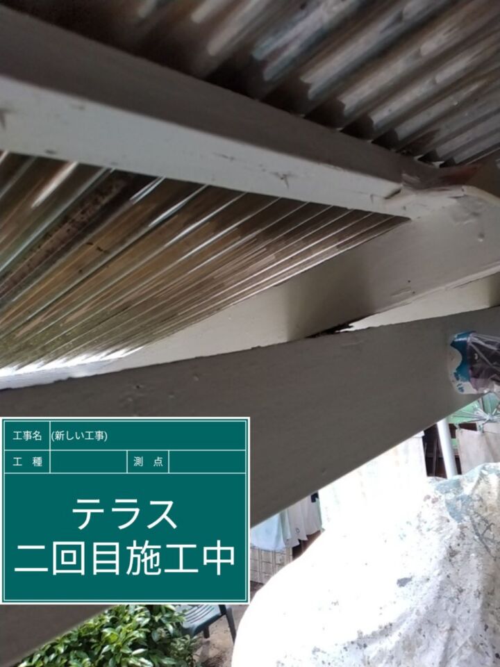 小美玉市_テラス塗装1_20074