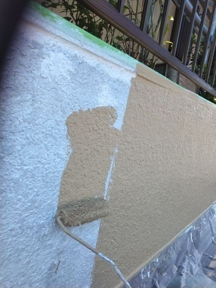 小美玉市_塀上塗り１_20074