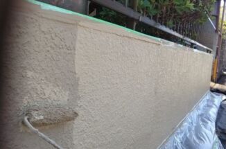 小美玉市、一戸建て塗り替え工事！家のまわりの塀を塗り替えて約1ヶ月の工事が完了しました！