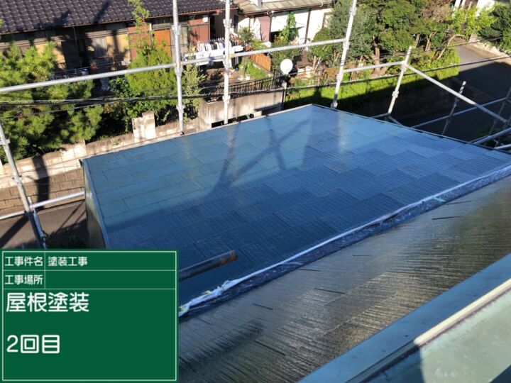 石岡市_コロニアル屋根塗装完了_20078