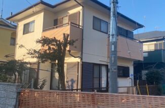 小美玉市の一戸建て塗り替え工事！ベランダの防水塗装を行い、すべての工事が完了しました！
