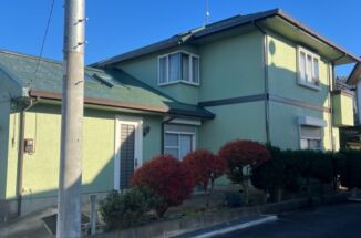 石岡市で一戸建て住宅塗装！カラーチェンジで塗装前とガラッと変わった印象の外壁に！