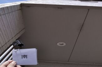 石岡市現地の軒天にカビ発生!雨漏りにも繋がるので早めの対処が必要です!