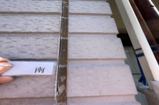 石岡市で現地調査。築25年の外壁シーリングはどんな状態？！