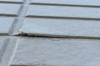 かすみがうら市で現地調査。外壁が破損！？塗装がガビガビに！？