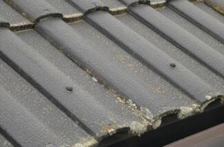 かすみがうら市、築26年2回塗装済みの家の現地調査!モニエル瓦に苔が生えています