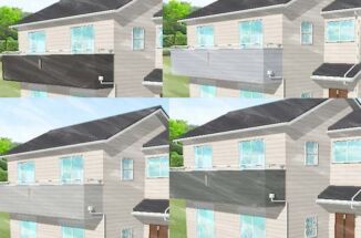 石岡市で外壁塗装のカラーシミュレーション。既存の色を活かして2色仕上げにしたい！