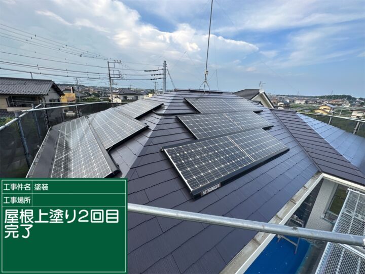 石岡市_屋根上塗り２完了_20087