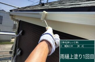 土浦市で雨樋塗装。カビや藻の繁殖を抑える塗料で美しさ長持ち【住宅リフォーム助成制度】