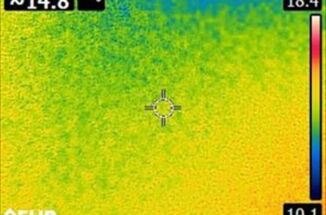 かすみがうら市で現地調査。赤外線サーモグラフィーでモルタル外壁に雨漏りがないか確認！