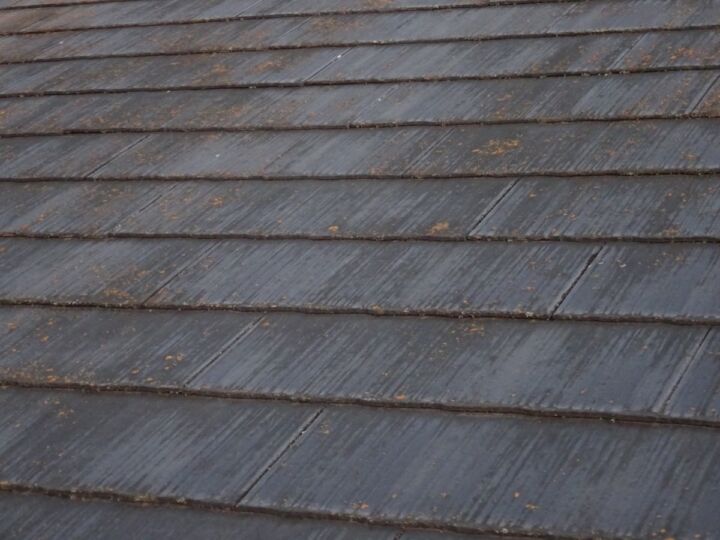 高圧洗浄前野スレート屋根