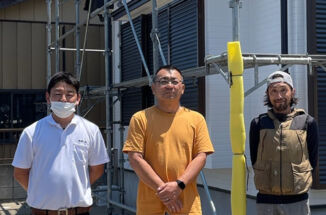 急勾配屋根の塗装・ベランダ防水・外壁塗装・一部外壁張り替えをおこなった小美玉市のお客様の声