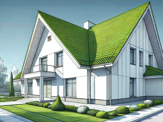 モスグリーン×白＠AIによる画像生成