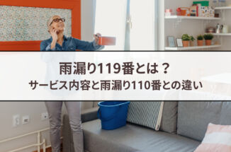 雨漏り119番とは？サービス内容と雨漏り110番との違い
