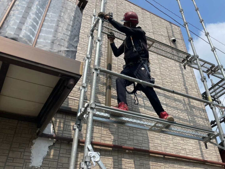 行方市で足場設置