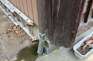 かすみがうら市：雨が降ってないのに水が出てくる雨樋！？定期メンテナンスで雨通りのいい雨樋に！