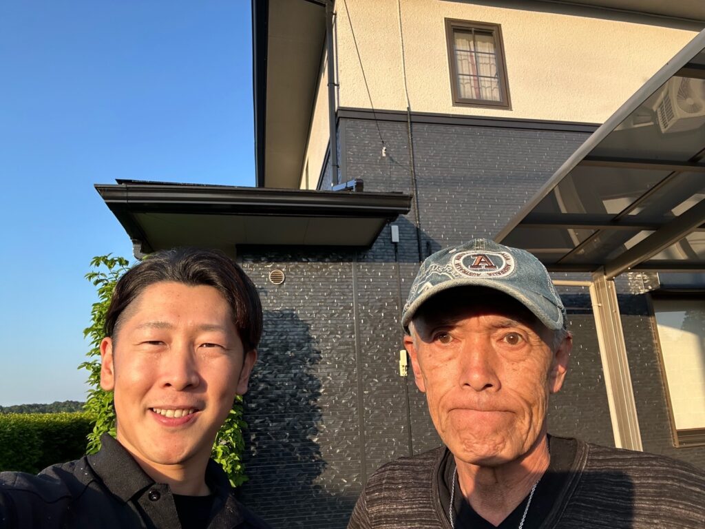 小美玉市で紹介より屋根塗装をおこなったお客様と