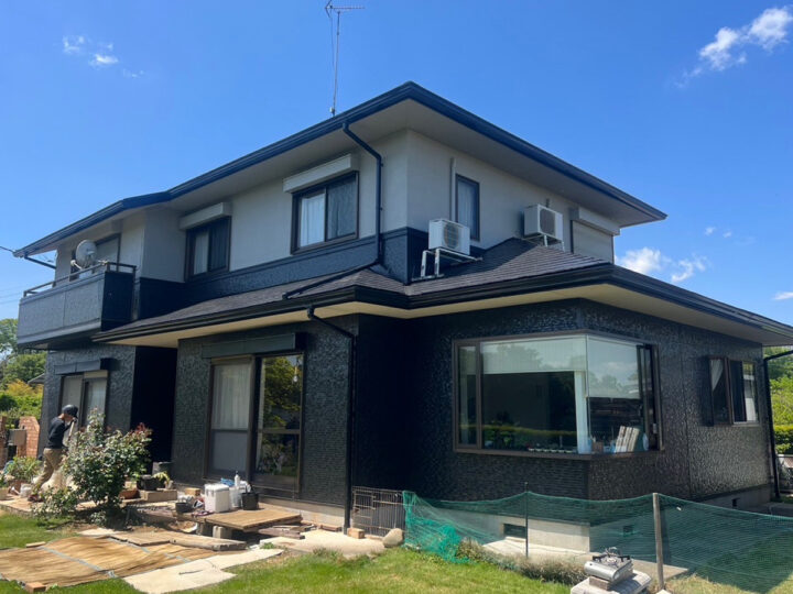 小美玉市で屋根塗装をおこなったお客様のお家