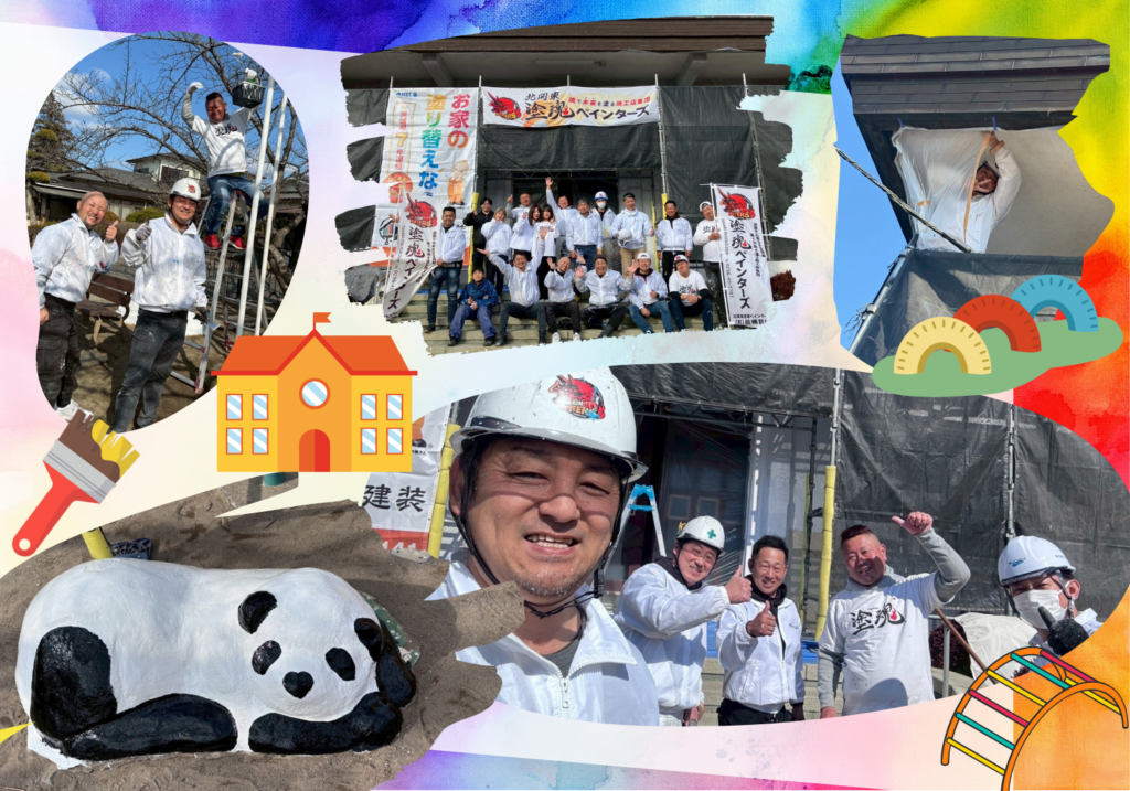 取手市の保育園で塗魂ペインターズの活動をおこないました！