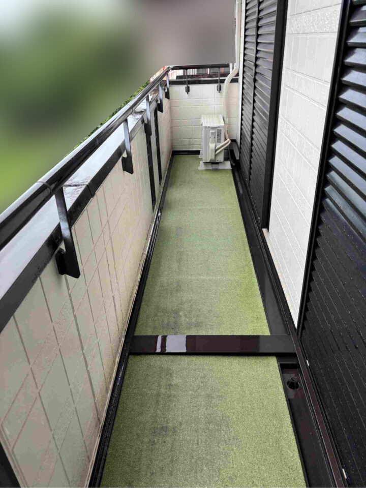 つくば市：パナホーム施工、ふかふかするベランダ床