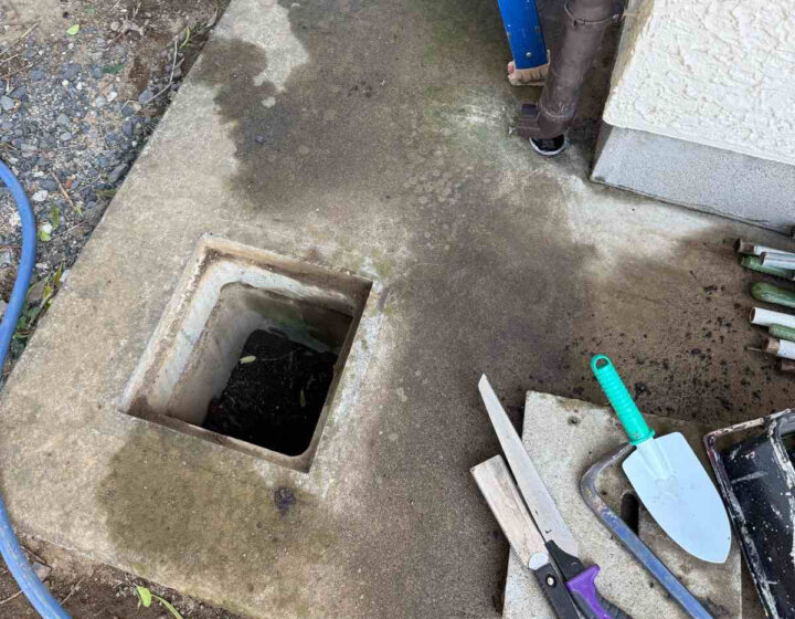古い雨水桝