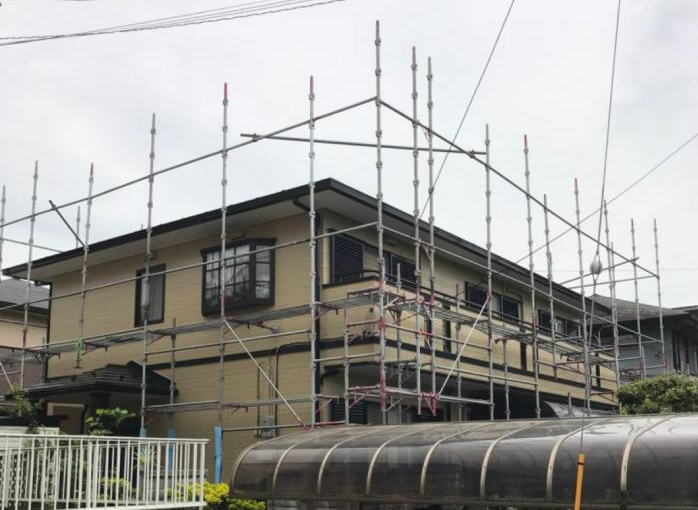 つくば市：足場設置