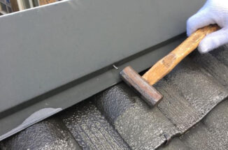 つくば市でセキスイハイムの屋根塗装｜棟板金の釘浮き補修も対応　棟の飛散や瓦の剥がれにつながる