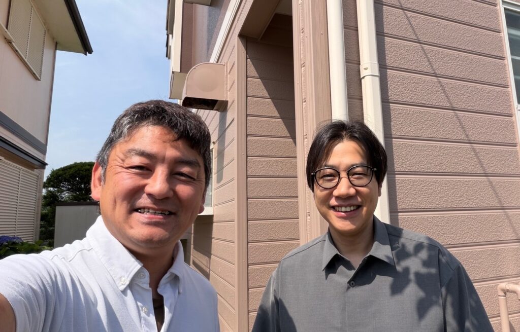 石岡市で外壁塗装をしたお客様と