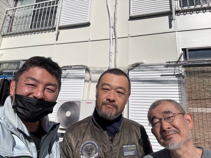 大家さまと一緒に撮影