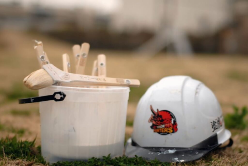 塗魂ペインターズのヘルメット