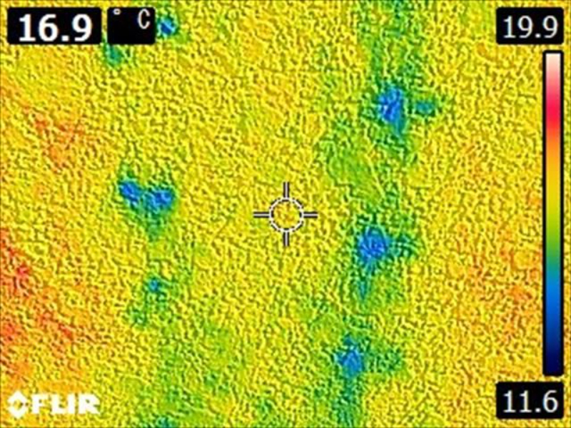 施工前の現調壁サーモグラフィー