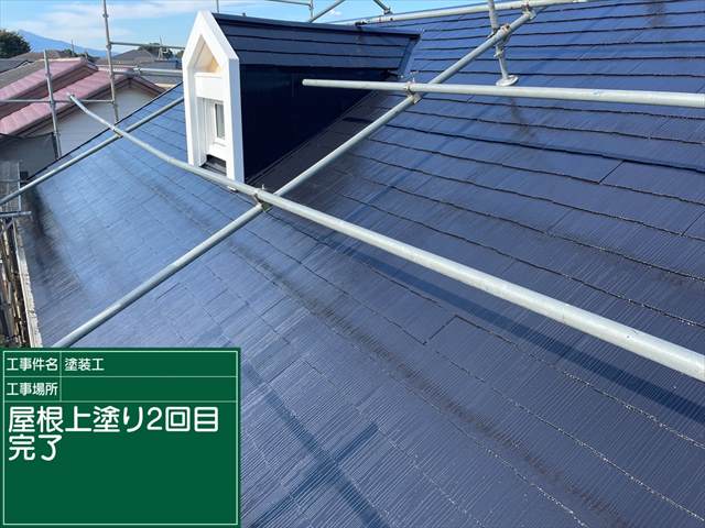 スレート屋根塗装が完了です！