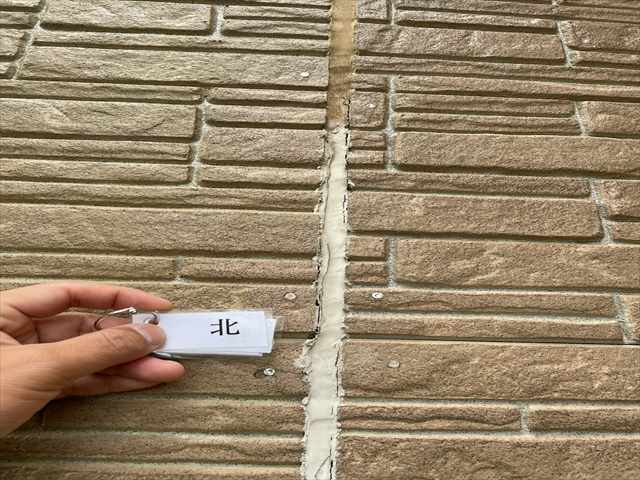 石岡市で現地調査。窯業系サイディング外壁のシーリングに問題あり！
